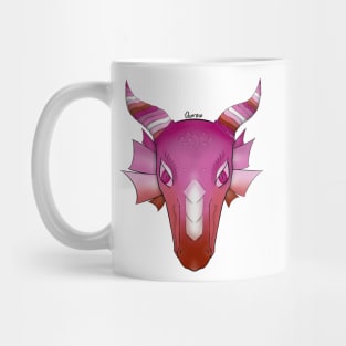 Lesbian Pride Flag Dragon - 2018 Mug